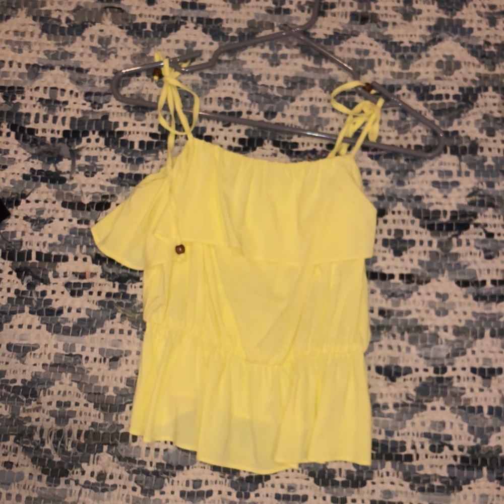 yellow shirt never worn new with tags